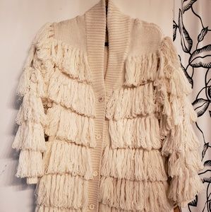 Mara Hoffman fringe long sweater